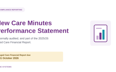 Preparing for the new Care Minutes Performance Statement and the updated QFR